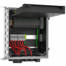 viaPhoton Outdoor Hybrid Enclosure 24-fiber SM LC 12-conductor, w/ 6 Duplex SPD and Alarm, Gland Pattern 4 - 39.1-cm (15.4-in) x 34.3-cm (13.5-in) x 19.3-cm (7.6-in) - Grey