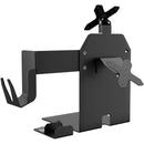 CTA Digital Dual VESA Compatible Plate POS Station with Printer Stand, Magnetic Scanner Holder, and Card Reader Holder - Black