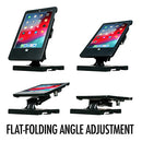 CTA Digital Flat-Folding Tabletop Security Stand for iPad Generation 5-6, iPad Pro 9.7-in and iPad Air - Black