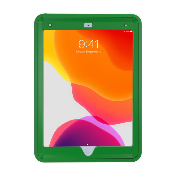 CTA Digital Protective Case with Built-in 360-degree Rotatable Grip Kickstand for iPad 7th and 8th Gen 10.2-in, iPad Air 3 and iPad Pro 10.5-in - Green
