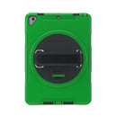 CTA Digital Protective Case with Built-in 360-degree Rotatable Grip Kickstand for iPad 7th and 8th Gen 10.2-in, iPad Air 3 and iPad Pro 10.5-in - Green