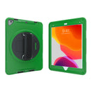 CTA Digital Protective Case with Built-in 360-degree Rotatable Grip Kickstand for iPad 7th and 8th Gen 10.2-in, iPad Air 3 and iPad Pro 10.5-in - Green