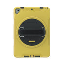 CTA Digital Protective Case with Built-in 360-degree Rotatable Grip Kickstand for iPad 7th and 8th Gen 10.2-in, iPad Air 3 and iPad Pro 10.5-in - Yellow