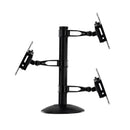 CTA Digital Quick-Connect Universal Trio Tablet Mount with Height-Adjustable Arms for 16.5-cm (6.5-in) to 24.13-cm (9.5-in) Tablets - Black