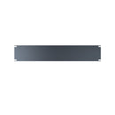 Hammond 2U Flat Steel Rack Panel - Matte Black