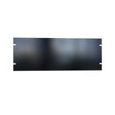 Hammond 4U Flat Steel Rack Panel - Gloss Black