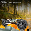 Pyle Tornado 16.5-cm (6.5-in) ATV, UTV, Jet Ski, Snowmobile, Marine 2-way Stereo Amplified Waterproof Dual Speakers with Bluetooth, Aux 3.5mm - Black