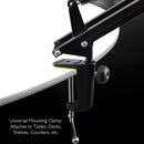 Pyle Suspension Boom Scissor Microphone Stand with Shock Mount Holder - Black