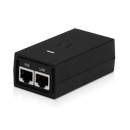 Ubiquiti 24-volt DC 12-watt Gigabit PoE Adapter - Black