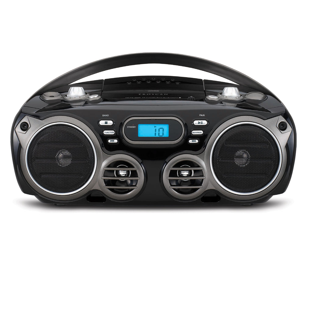 Proscan Portable Bluetooth CD Boombox with AM/FM Radio - Black – TDLCanada