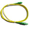 PerfectVision Simplex 2.0-mm SM Riser Fiber Optic Jumper Cable with SC/APC-SC/APC Connectors - 2-meter (6.6-ft) - Yellow