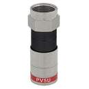 PerfectVision Ridgeloc RG59 Universal F Compression Connector - 50-pack