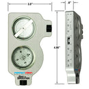 PerfectVision Compass Clinometer Tool Azmuth Locator PerfectVision Satellite Shooter with Case - Grey