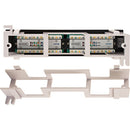 Vertical Cable 1U CAT5E 12 Port-Mini, 110 IDC Patch Panel - Black