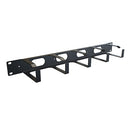 Rack Basics Horizontal 2U Ring Cable Manager - Black