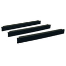 Rack Basics 1U Tool Free Mounting Plastic Blank Panel - 10 Pack - Black