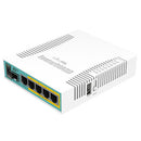 MikroTik hEX 5-port Gigabit Ethernet with PoE for 4-ports Router - White