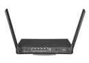 MikroTik hAP ac³ Wireless Dual-Band Router w/ 5 Gigabit Ethernet Ports and External High Gain Antennas - Black