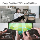 TP-Link AC750 Mesh Wi-Fi Range Extender 1500-sq ft Coverage - White