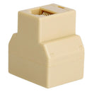 RJ45 1 In 2 Out Ethernet Connector Splitter - Single - Neutral