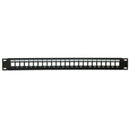 Royal Racks 24 Port Keystone Panel - Black