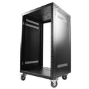 Royal Racks 16U Metal Rack on Casters - Black