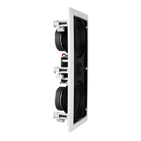 Saga Elite LCR Dual 13.3-cm (5.25-in)-in In-Wall Center Channel Speaker with Black Kevlar Woven Cones - Single - White