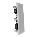 Saga Elite LCR Dual 13.3-cm (5.25-in)-in In-Wall Center Channel Speaker with Black Kevlar Woven Cones - Single - White