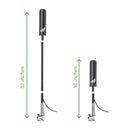 SureCall Ultra-Wideband High-Performance OTR Mirror-Mount Signal-Booster Antenna for Large Vehicles - Black