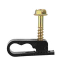 HomeWorx Signature Series Dual Flexible Clips with 22-mm (7/8-in) Screw - 100-pack - Black