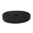 HomeWorx Signature Series 7.6-meter (25-ft) Double Sided Hook and Loop Tape - Black