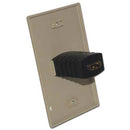 HomeWorx Single Gang HDMI Female to HDMI Female Wall Plate - Ivory
