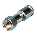 Holland Electronics F-Male Coax Compression Connector for Mini Solid 23-gauge - Silver
