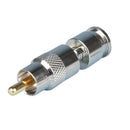 Holland Electronics RCA Compression Connector for Mini Solid 23-gauge - Silver