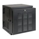 Tripp Lite SmartRack 12U Switch-Depth Wall-Mount Hinged Back Small Rack Enclosure for Harsh Environments - Black
