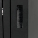 Tripp Lite SmartRack 12U Switch-Depth Wall-Mount Hinged Back Small Rack Enclosure for Harsh Environments - Black