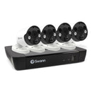 Swann Professional 4K Ultra HD 8 Channel 2TB Hard Drive NVR Security System with 4 x 4K Heat & Motion Detection Spotlight IP Security Cameras (NHD-887MSFB) - White