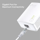 TP-Link AV1000 Gigabit Powerline Starter Kit - White