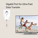 TP-Link AV1000 Gigabit Passthrough Powerline Starter Kit - White
