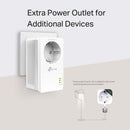 TP-Link AV1000 Gigabit Passthrough Powerline Starter Kit - White