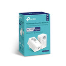 TP-Link AV1000 Gigabit Passthrough Powerline Starter Kit - White