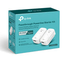 TP-Link AV2000 2-Port Gigabit Passthrough Powerline Starter Kit - White