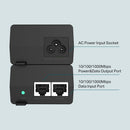 TP-Link 2-Gigabit Port PoE+ Injector Adapter - Black