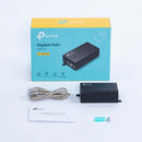 TP-Link 2-Gigabit Port PoE+ Injector Adapter - Black