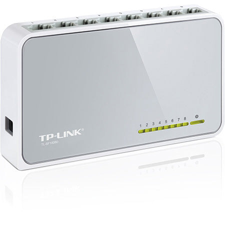 TP-Link 8-port 10/100-Mbps Unmanaged Desktop Network Switch - White