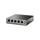TP-Link 5-Port Gigabit Desktop Switch with 4-Port PoE and 5 Gigabit RJ45 Ports - Grey