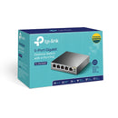 TP-Link 5-Port Gigabit Desktop Switch with 4-Port PoE and 5 Gigabit RJ45 Ports - Grey