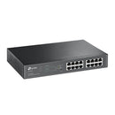 TP-Link 16-port Gigabit Easy Smart PoE Switch with 8-port PoE+ - Grey