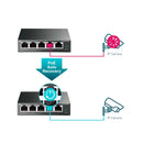 TP-Link 5-port Gigabit Easy Smart Switch with 4-port PoE+ - Grey