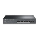 TP-Link JetStream 10-port Gigabit Smart Switch with 8-port PoE+ - Grey